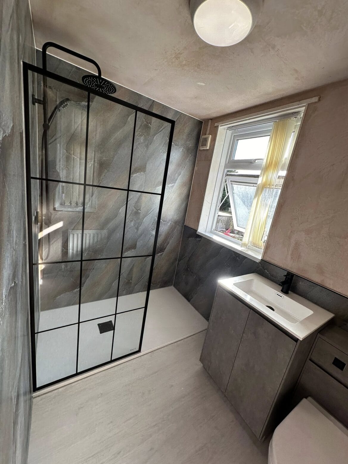 Bold Industrial Contrast Bathroom Refurb 03