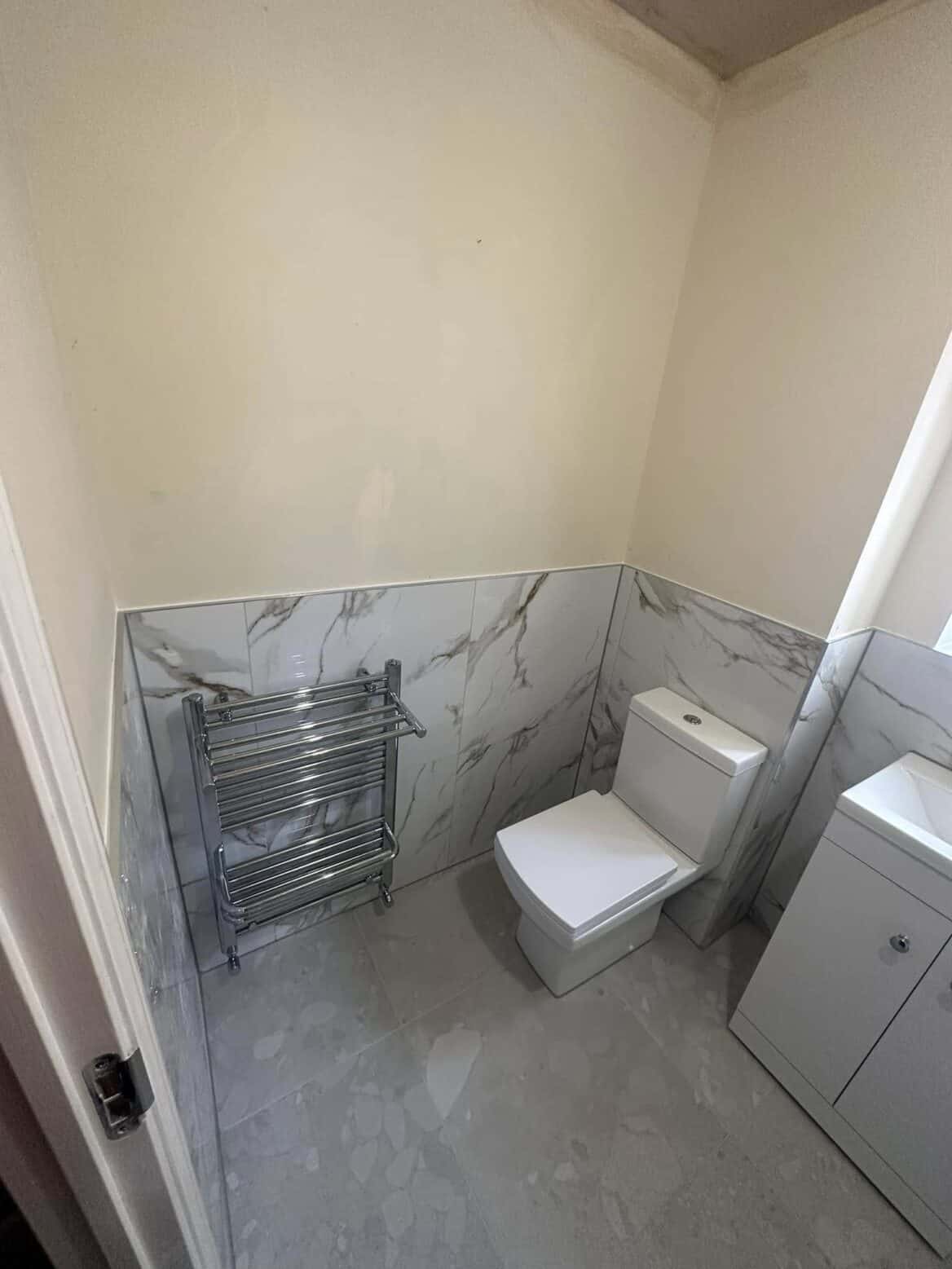 Compact Marble Elegance Bathroom Refurb 03