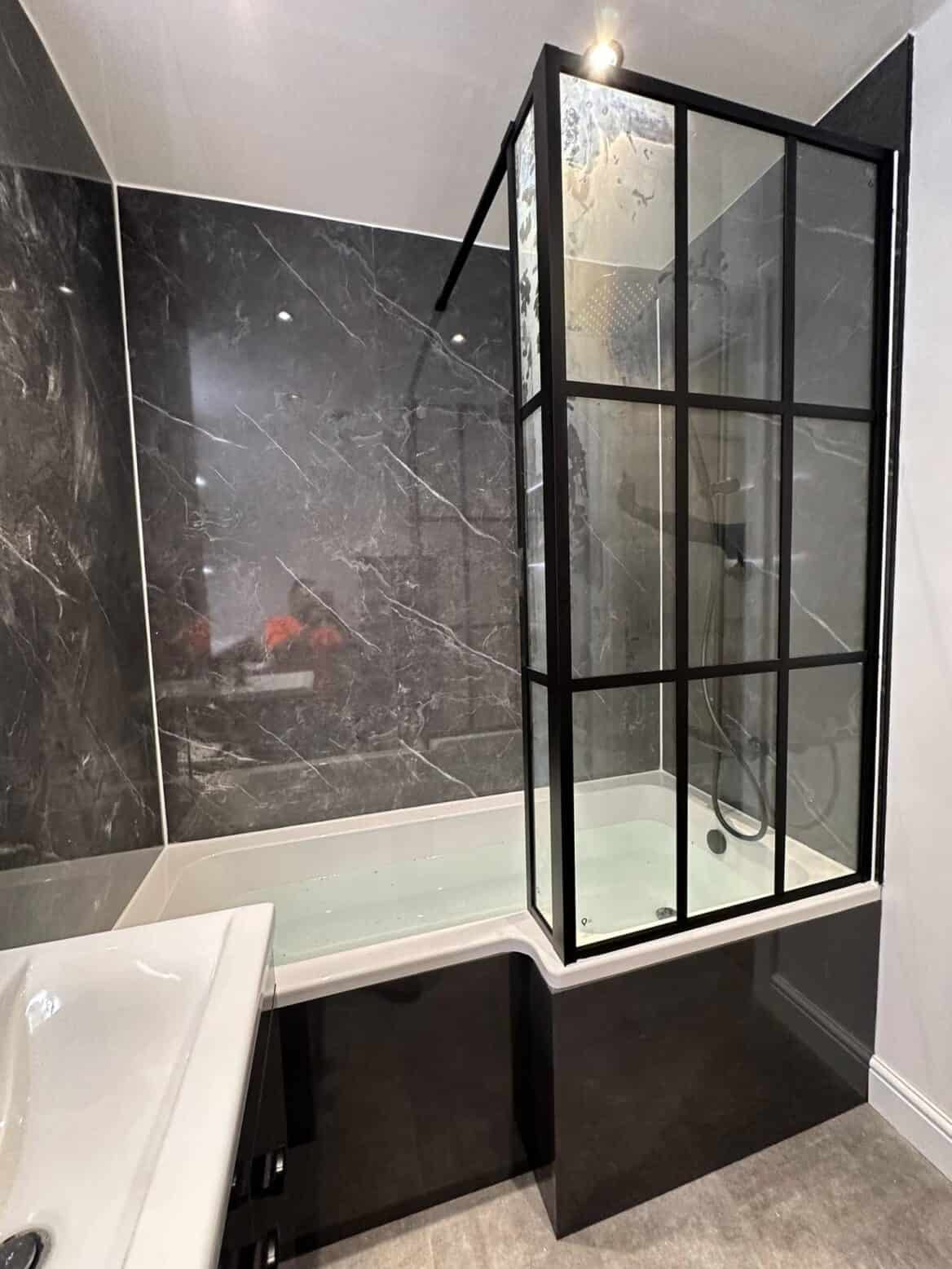 Dark Marble Drama Bathroom Refurb 02