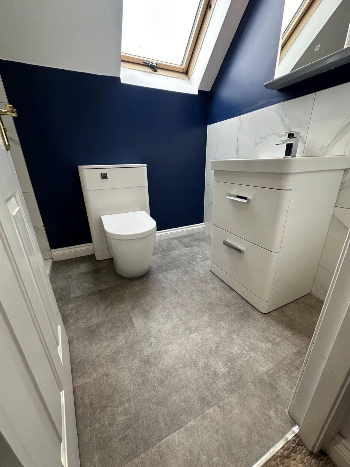 Navy Loft Elegance Bathroom Refurb 01