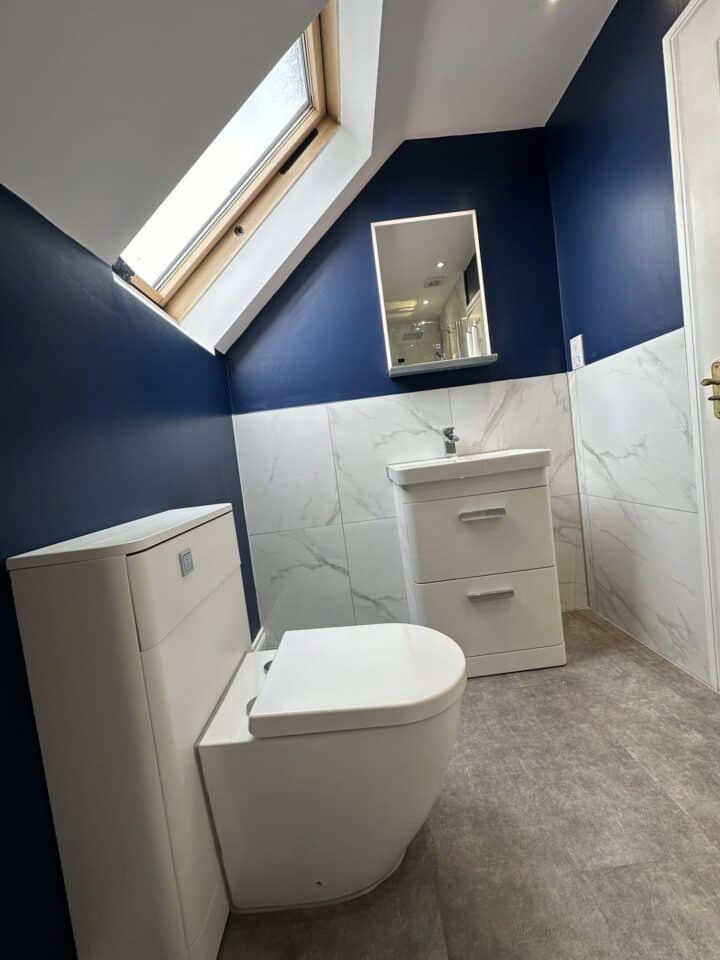 Navy Loft Elegance Bathroom Refurb 02