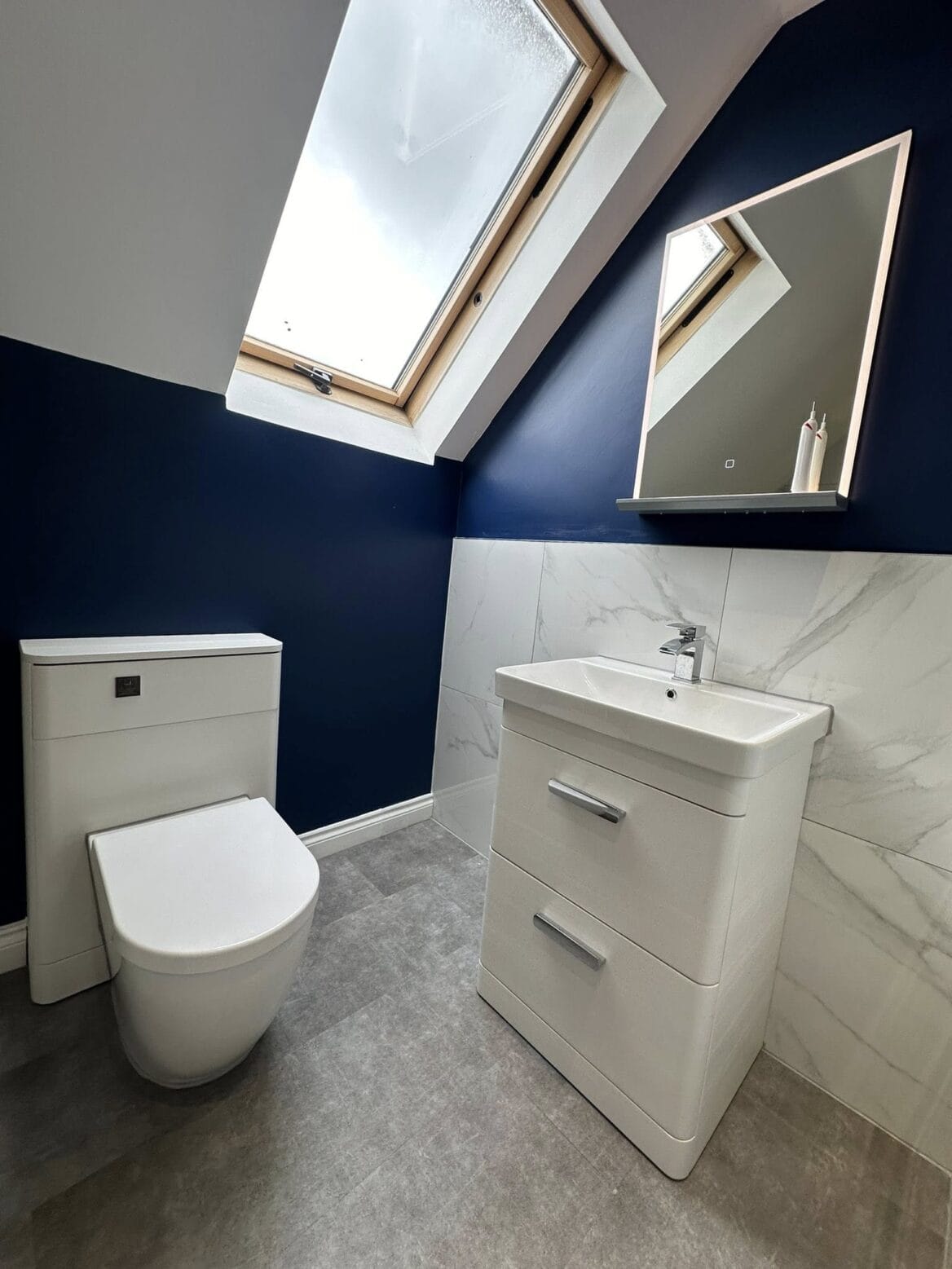 Navy Loft Elegance Bathroom Refurb 04